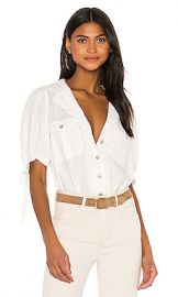 Free People Safari Babe Top in White from Revolve com at Revolve