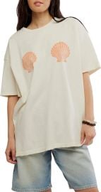 Free People Shell Oversize Cotton Graphic T Shirt at Nordstrom Rack