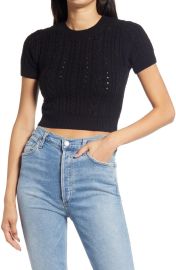 Free People Short amp Sweet Crop Sweater at Nordstrom