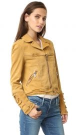 Free People Shrunken Jean Jacket in Honey at Shopbop