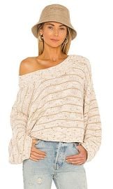 Free People Starlight Pullover in Pearl Island at Revolve