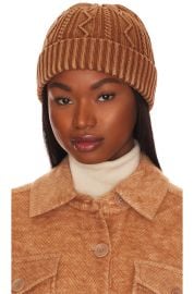 Free People Stormi Beanie in Whiskey at Revolve