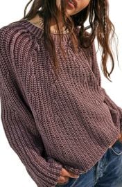 Free People Take Me Home Cotton Sweater at Nordstrom