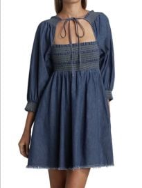 Free People This is Everything Denim Mini Dress at eBay
