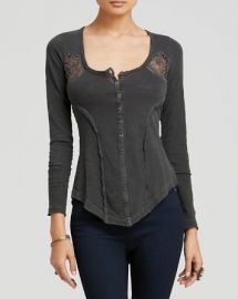 Free People Top - Toosaloosa Slub Keepsake Henley at Bloomingdales