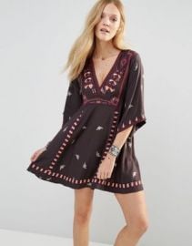 Free People Tulum Smock Dress with Embroidery at asos com at Asos