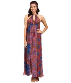 Free People Unattainable Maxi Dress Pink Combo at Zappos