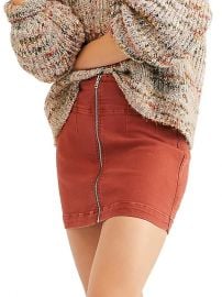 Free People Virgo Zip Front Skirt at Saks Off 5th