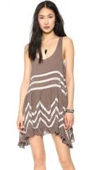 Free People Voile andamp Lace Trapeze Tank in brown at Shopbop