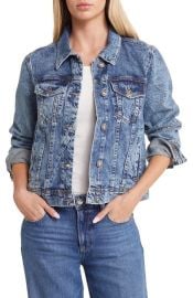 Free People We the Free Rumors Denim Jacket in Light Indigo at Nordstrom Rack at Nordstrom Rack