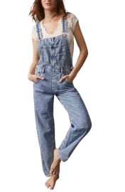 Free People We the Free Ziggy Denim Overalls in Powder Blue at Nordstrom