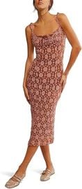 Free People Womens Lucinda Lace Midi at Amazon