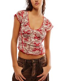 Free People Womens Oh My Baby Tee - Macys at Macys