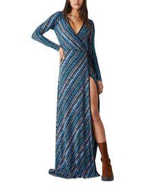 Free People Womens Phoebe Printed Wrap Maxi Dress Reviews - Dresses - Women - Macys at Macys