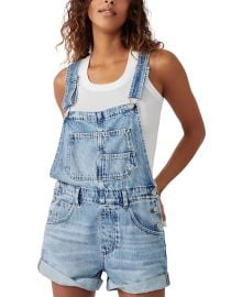 Free People Womens Ziggy Cotton Adjustable-Straps Shortalls - Macys at Macys