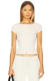 Free People X Intimately Fp Most Wanted Cardi In Ivory at Revolve