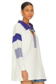 Free People X We The Free Clean Prep Polo In Ivory Combo at Revolve