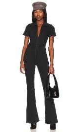 Free People X We The Free Jayde Flare Jumpsuit In Black Mamba at Revolve