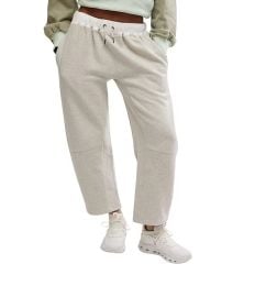 Free People You Wish High Rise Barrel Drawstring Waistband Pants at Dillards