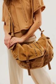 Free People Zevon Distressed Messenger Bag at Free People