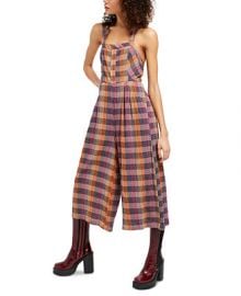 Free People Zuzu Seersucker Crop Jumpsuit   Reviews - Pants   Capris - Women - Macy s at Macys