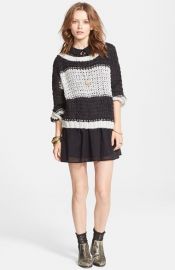 Free People and39Monacoand39 Knit Pullover in charcoal at Nordstrom