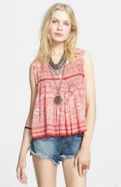 Free People and39Mynaand39 Print Split Back Tank at Nordstrom