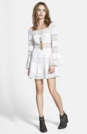 Free People and39Pippaand39 Gauze Fit andamp Flare Dress at Nordstrom