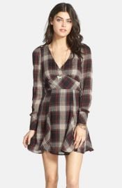 Free People and39Teen Spiritand39 Plaid Minidress at Nordstrom