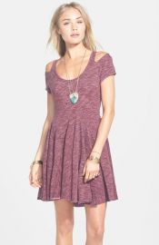 Free People and39Tiny Dancerand39 Cold Shoulder Skater Dress at Nordstrom