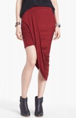 Free People and39Twist and Shoutand39 Draped Skirt in red at Nordstrom