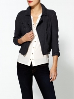 Free People linen moto jacket at Piperlime