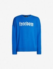 Freedom print Jumper by The Kooples at Selfridges