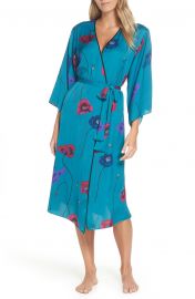 Freestyle Printed Satin Long Robe by Josie at Nordstrom