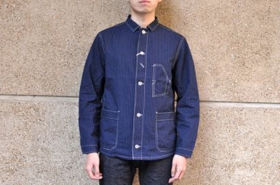 Freewheelers quotWIGWAGquot Indigo Wabash Work Jacket - at CORLECTION