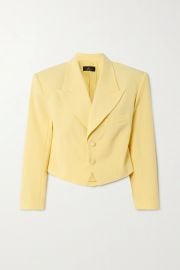 Freida cropped woven blazer at Net A Porter