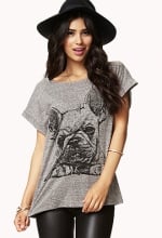 French Bulldog tee at Forever 21