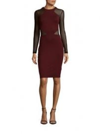 French Connection - Viven Net Panel Sheath Dress at Saks Off 5th