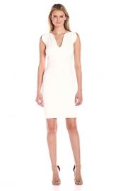 WornOnTV: Amy’s white v-neck sheath dress on Good Morning America | Amy ...