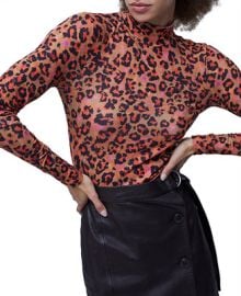 French Connection Animalia Printed Mock-Neck Top  Reviews - Tops - Women - Macys at Macys