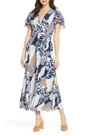 French Connection Asha Faux Wrap Midi Dress at Nordstrom