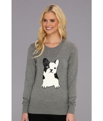 French Connection Bulldog Knit 78AEP Grey Melange at Zappos