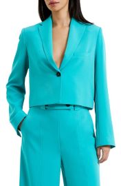 French Connection Echo Crepe One-Button Blazer at Nordstrom