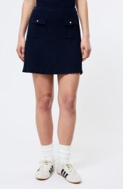 French Connection Flap Pocket Ribbed Sweater Miniskirt at Nordstrom