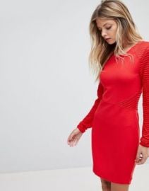 French Connection Jersey Panel Bodycon Dress ASOS at ASOS