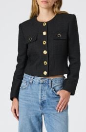 French Connection Mismatched Button Tweed Jacket at Nordstrom