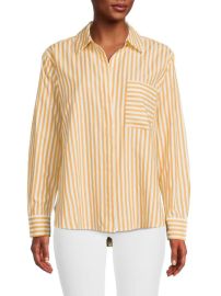 French Connection Relaxed Popover Shirt in Banana at Saks Off 5th