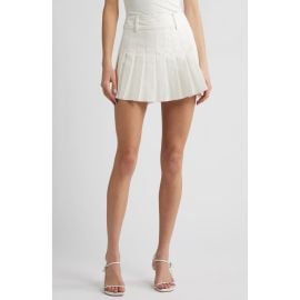 French Connection Sabine Pleated Cotton Twill Miniskirt at Nordstrom