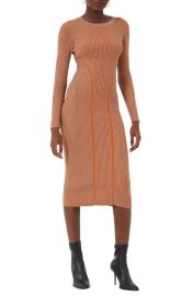 French Connection Simona Ribbed Long Sleeve Sweater Dress at Nordstrom