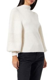 French Connection Sofia Balloon Sleeve Rib Stitch Sweater at Nordstrom